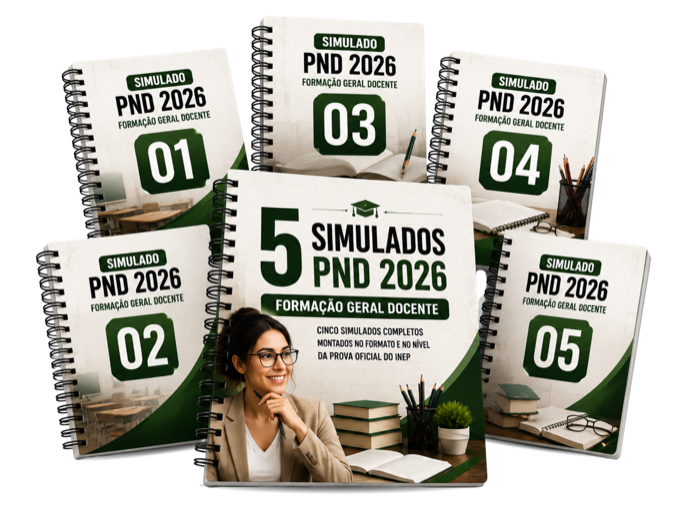 5 Simulados PND 2026 — Formação Geral Docente